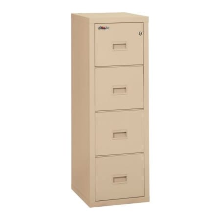 Fire King Fireking Fireproof 4 Drawer Vertical File Cabinet Legal-Letter 17-3/4"Wx22-1/8"Dx52-3/4"H Black 4R1822-CBL